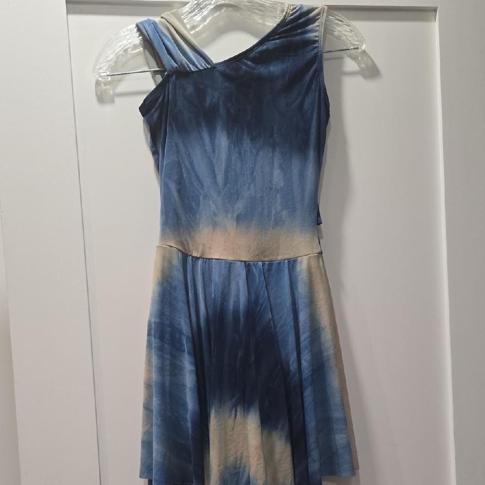 HALLOWEEN! Ice Skater Blue and Cream Dress/leotard, S/M - Competiton Quality - Picture 4 of 5